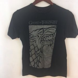 Game of thrones Graphic T -Shirt Wolf Mens XS